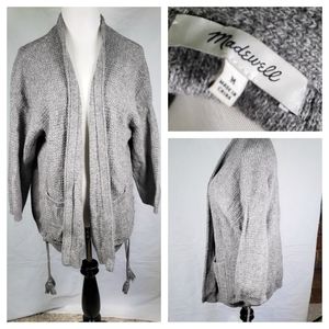 MADEWELL Gray Oversized Cardigan Sweater